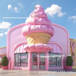 Tượng kem mô phỏng lớn bằng nhựa gia cường sợi thủy tinh, trang trí ngoài trời, hình bánh rán, dùng cho trung tâm thương mại, đồ thủ công bằng nhựa, quán nước giải khát - Product Image 5