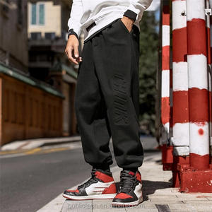 Men's Custom Fashion Sports 3d Premium <b>Oversized</b> Embossed Printed Sweatpants Straight Leg Harem <b>Joggers</b> - Product Image 3