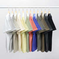 Coton de première qualité, Stock d'impression de logo personnalisé pour hommes, T-shirt surdimensionné uni imprimé en gros