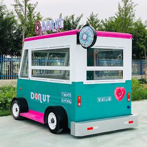 Carrito de Comedor Multifuncional Retro, Carrito de Comida, Equipo para Puestos Comerciales, Carrito Móvil para Desayuno - Product Image 3