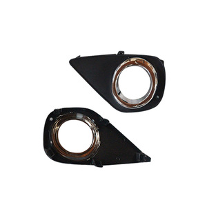 Cubierta cromada para faros antiniebla para Toyota Vios 2013-2016, embellecedor negro para faros delanteros, material PP, fijación con tornillos - Product Image 5
