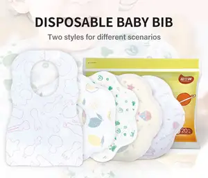 अच्छी गुणवत्ता के साथ स्टार शिशुओं नई शैली 360 डिस्पोजेबल तौलिया बिब लार तौलिया बच्चे को खिलाने के लिए 10 पीसी