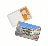 Carte de suivi de localisation Ibeacon ultra-mince, étanche, programmable, personnalisée, en PVC, carte intelligente NFC, contrôle d'accès professionnel