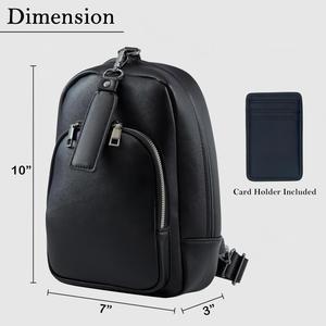 Bolso Bandolera Unisex CCW - Cierre Magnético de Acceso Rápido, Funda Universal Oculta (Negro PU Patrón Sólido) Poliéster - Product Image 2