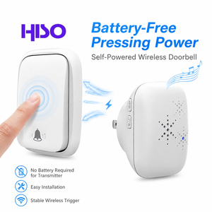 No Battery Push Button 433.92MHz 150m Long Range 0.25W Standby <strong>UK</strong> US EU Standard Plug Wall Mount Door Chime Wireless Doorbell - Product Image 5