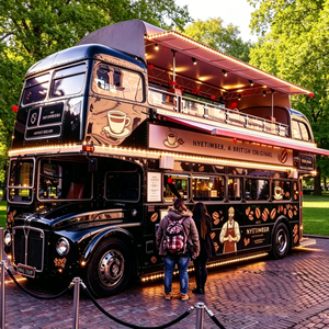 Large Fully Equipped Kitchen Battery Operated Coffee Vehicles Car Electric Food Truck with Full Kitchen food on wheels - Product Image 1