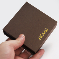 Boîte cadeau magnétique de luxe marron, boîte cadeau personnalisée recyclable pour chocolat, boîte cadeau avec couvercle magnétique pour emballage de bijoux