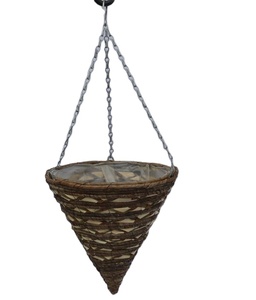 Aphixh — panier de rangement en rotin, naturel tissé à la main, décoratif, pour l'extérieur/la maison et le jardin, à suspendre, pour pots ou fleurs - Product Image 4