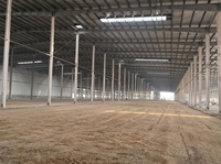 Entrepôt en acier préfabriqué préconçu, construction facile, structure à poteaux et poutres en acier, portique métallique, bâtiment industriel
