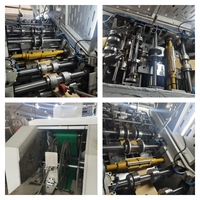 Machine de fabrication de sacs en papier kraft entièrement automatique pour mini-sacs plats à fond carré, alimentée par feuilles, pour le transport de nourriture et les petites courses