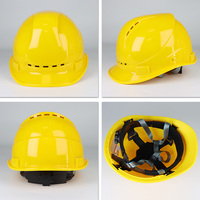 Casque de sécurité ABS 328g léger, isolation électrique, ventilé, 4 couleurs (bleu, jaune, rouge, blanc), casque de chantier