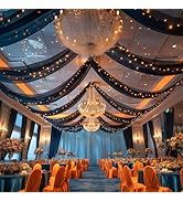 Cortinas de Techo Negras de 4 Paneles al por Mayor, sin Arrugas, con Bolsillo para Varilla, para Decoración de Bodas, Fiestas, Eventos y Escenarios