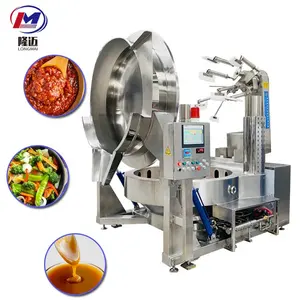 Otomatik endüstriyel sos yapıştır sos aşçı ve Mix pişirme mikser makinesi