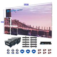 3X2m Dış Mekan Su Geçirmez İç Mekan Led Ekran 500X500mm LED Kabin P2.604 P2.976 P3.91 LED Video Duvar Paneli