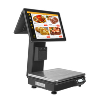 Gran Oferta: Terminal Punto de Venta Todo en Uno con Báscula y Pantalla Táctil Dual, Sistema Operativo Windows/Android, Capacidad de 15-30 kg