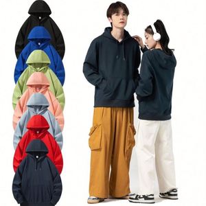 Wholesale 600gsm High Quality Men Cotton Thick Heavyweight Fleece Pullover Hoodie Custom <b>Drop</b> Shoulder Fleece Oversized Hoodie - Product Image 1