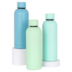Straight Body Stainless Steel Thermos Cup 304 Vacuum Insulated 500Ml For Travel Green Customizable Color - Product Image 4
