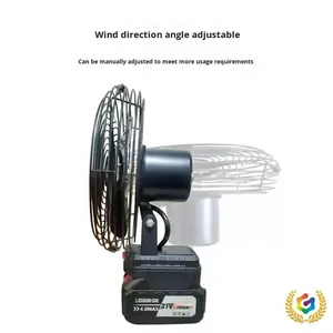 <span class=keywords><strong>Ventilateur</strong></span> de bureau sans fil de style <span class=keywords><strong>Makita</strong></span>, 8 pouces, en alliage, rechargeable, batterie au lithium 48V, longue durée de vie, portable, pour le camping en plein air - Product Image 5