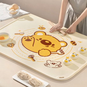 Silicone Kneading <b>Mat</b> Food Grade Non Stick Baking <b>Rolling</b> <b>Mat</b> For Dough Preparation With Bear Pattern 40x60cm - Product Image 1