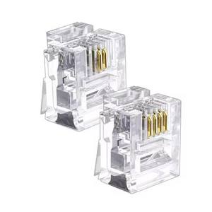 Cable Modular recto de varios núcleos, interfaz de red de cristal de cabeza, teléfono macho RJ12 6P2C, enchufe Modular 6P4C <span class=keywords><strong>RJ11</strong></span> <span class=keywords><strong>Conector</strong></span> RJ45 - Product Image 1