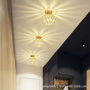 Crystal Pendant <b>Light</b> <b>Led</b> <b>Ceiling</b> Lamp <b>Modern</b> Minimalist Bedroom Corridor Balcony Lighting Single Head Touch Control - Product Image 5
