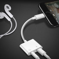 2021 Dual Ports 2 In 1 Kabel Pemisah Adaptor Audio 3.5Mm Kabel Aux Ke Tipe C UNTUK Iphone 7 8 X Xr 11 12