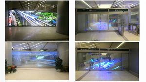 Écran LED transparent haute luminosité couleur pleine, flexible et pliable, écran cristallin P10-10, haute luminosité offrant des performances exceptionnelles - Product Image 6