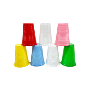 Người bán mới <span class=keywords><strong>200cc</strong></span> <span class=keywords><strong>PP</strong></span> đầy màu sắc tùy chỉnh màu nhựa dùng một lần Đảng uống ly với Rùa - Product Image 3