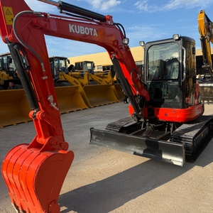 Excavadora Hidráulica Kubota U55-4 Usada en Buenas Condiciones, Equipo Compacto de 5.5 Toneladas para Proyectos de Excavación en Calles Estrechas - Product Image 4