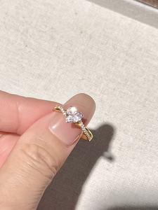 UM Jewelry <b>925</b> <b>Silver</b> Trendy Rose Heart Zircon <b>Ring</b> for Unisex Wedding Anniversary Daily Wear Party Gift - Product Image 4