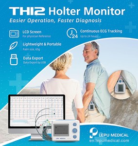 Moniteur ECG portable, appareil d'électrocardiogramme, analyse, systèmes d'ECG dynamiques, enregistreur, ECG Holter 12 canaux - Product Image 2