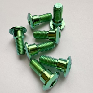 Usine en gros M8 * 20 Modification de moto boulon de disque de frein pièces de moto vis en titane Gr5 boulons en titane - Product Image 1
