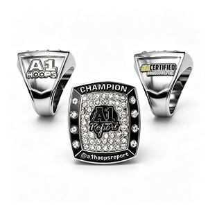 Anillos de Campeonato Personalizados de Alta Gama, Venta al Por Mayor de Fábrica, Anillos Simples y Portátiles en Plata Verde - Product Image 3