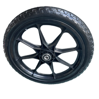 Nouvelle condition 16 pouces 16x1.95 solide PU pneus plat libre roue roulement à billes vélo Dolly industriel vélo remorque en plastique au détail