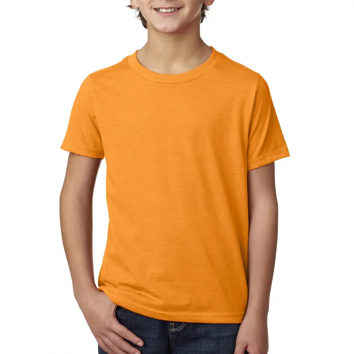 Детская футболка из 100% хлопка с круглым вырезом, гладкая Однотонная футболка с логотипом на заказ, Повседневная однотонная трикотажная футболка с коротким рукавом