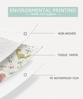 Bavoirs jetables pour bébé, imperméables, avec poche anti-miettes, doux et résistants aux fuites, en polyester/coton, utilisables en toutes saisons