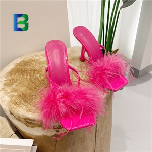 Sandali con spalline sandali con tacco alto da donna moda moda stile stile estivo ciabatte <span class=keywords><strong>infradito</strong></span> 2025 - Product Image 5