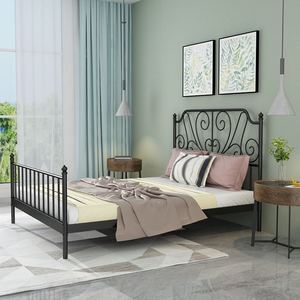 <span class=keywords><strong>Letto</strong></span> matrimoniale moderno e semplice in ferro Songyimei Home, stile principessa europea, 1.8m/1.5m, design modello 0012, per camera da <span class=keywords><strong>letto</strong></span> principale, stile trendy (Ins Net Red). - Product Image 3