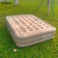 Matelas de camping gonflable personnalisé en PVC, lit d'air auto-gonflable avec pompe électrique intégrée pour la randonnée