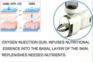Appareil multifonctionnel 6-en-1 de gestion de la peau à ondes sonores : Machine faciale à jet d'oxygène en silicone, marteau liftant et raffermissant pour la peau. - Product Image 6