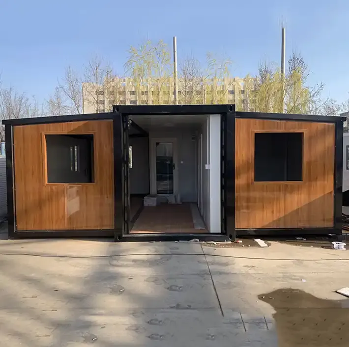 Trung Quốc Nhà cung cấp tùy chỉnh 20ft 40ft mở rộng có thể gập lại container nhà prefab phòng ngủ nhà gấp Tiny gấp ra khỏi nhà