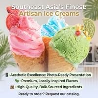 HENGZHI Bubuk Premix Es Krim Komersial, Konsistensi Halus, Bubuk Campuran Instan Untuk Pembuatan Bubble Tea Dan Dessert Beku