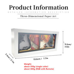 Holol올리브 하코스 Baelz Led 야간 조명 상자 만화 가제트 장난감 방 장식 램프 애니메이션 피규어 홀로 올리브 종이 그림자 상자를 잘라 - Product Image 5