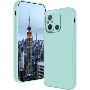 Coque de téléphone en silicone pour Xiao mi Redmi 12C, douce au toucher, bleu, design paysage urbain - Product Image 1