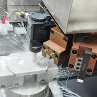 Tour vertical CNC 750D à 12 stations avec tourelle motorisée, axe Y étendu, pour usinage de métaux, certifié CE ISO 9001