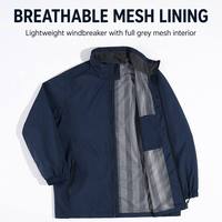 Veste softshell respirante imperméable sans capuche grande taille zippée coupe-vent pour la randonnée, le trekking et le camping