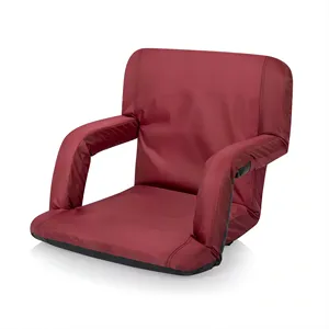 Uxury-Silla de baloncesto Maroon personalizada para interiores, sillón portátil acolchado y <span class=keywords><strong>plegable</strong></span> con logotipo - Product Image 1