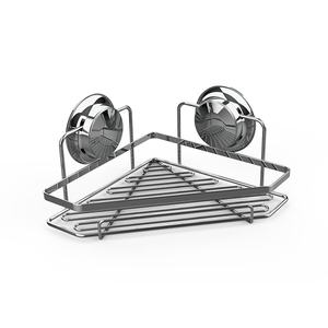 Panier de douche d'angle sans perçage, antirouille, à suspendre avec ventouse - Product Image 4
