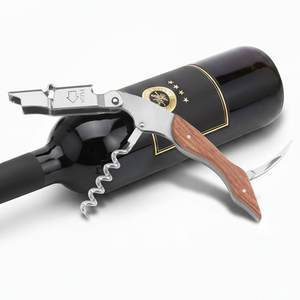 Jafon OEM profesional personalizado Logo sacacorchos madera vino abrebotellas palisandro camareros sacacorchos - Product Image 2