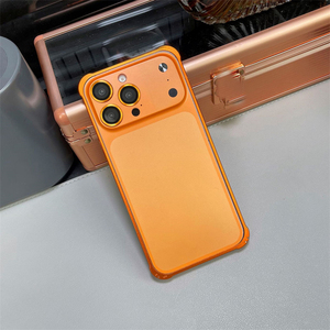 Étui fin en alliage d'aluminium de couleur originale pour <span class=keywords><strong>iPhone</strong></span> 16 15 14 13 Pro Max, film protecteur arrière pour le dos, changement en 17 - Product Image 5